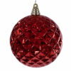 6″ Red Diamond Mercury Ornament-Shatterproof